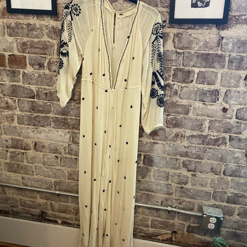 Free people embroidered jumpsuit